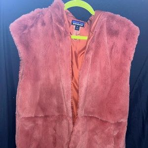 Patagonia faux fur vest